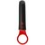 Мощный вибромассажер для клитора KINK - Power Play with Silicone Grip Ring, цвет красный/черный - Doc Johnson