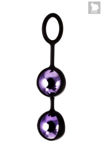 Фиолетово-черная вагинальные шарики TOYFA A-toys, цвет фиолетовый - Toyfa