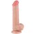 Телесный фаллоимитатор 8 Sliding Skin Dual Layer Dong - 20,8 см., цвет телесный - LoveToy