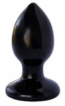 Черная анальная пробка MAGNUM 7 - 10 см., цвет черный - Lovetoy (А-Полимер)