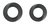 Набор серых эрекционных колец SONO №24, цвет серый - Shots Media