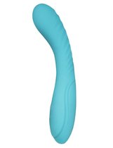 Бирюзовый вибратор Marina - 19,6 см., цвет бирюзовый - Winyi