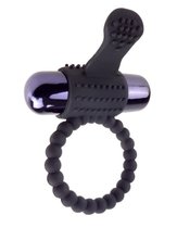 Эрекционное виброкольцо Fantasy C-Ringz Vibrating Silicone Super Ring, цвет черный - Pipedream