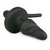 Черная витая анальная пробка Dog Tail Plug с хвостом, цвет черный - EDC Wholesale
