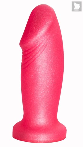 Розовая пробка-фаллос - 13,7 см., цвет розовый - Lovetoy (А-Полимер)