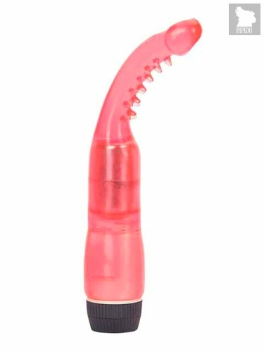 Розовый вибромассажер-стимулятор G-spot - 19 см, цвет розовый - Seven Creations