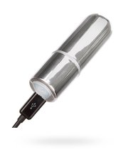 Мини вибропуля Rechargeable Mini Bullet перезаряжаемая, цвет серебряный - California Exotic Novelties