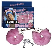 Розовые меховые наручники Love Cuffs Rose - ORION