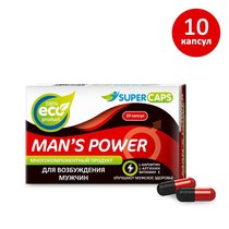 Капсулы для мужчин Mans Power - 10 капсул (0,35 гр.) - Supercaps