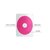 Розовый вибратор Gene с клиторальным стимулятором - 20,4 см, цвет розовый - Baile