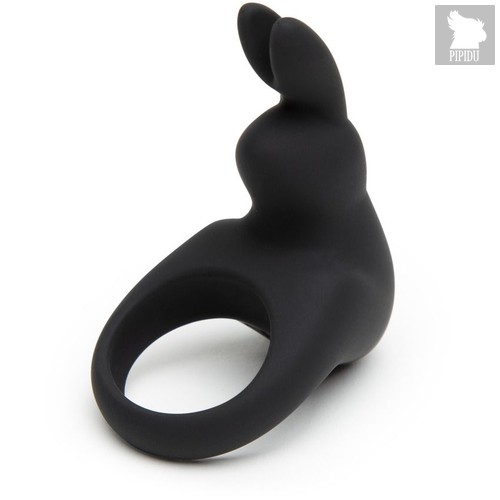 Черное эрекционное виброкольцо Happy Rabbit Rechargeable Rabbit Cock Ring, цвет черный - Happy rabbit