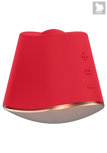 Клиторальный стимулятор Rotating & Vibrating Clitoral Stimulator Dazzling Red SH-ELE009RED - Shots Media