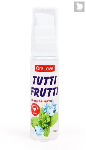 Гель-смазка Tutti-frutti со вкусом сладкой мяты - 30 гр. - Bioritm