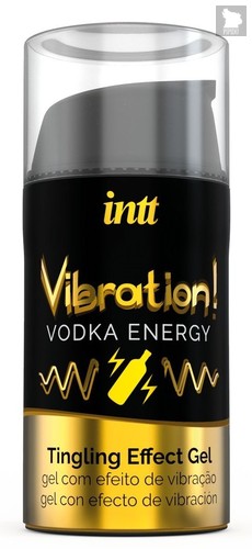 Жидкий интимный гель с эффектом вибрации Vibration! Vodka Energy - 15 мл. - INTT