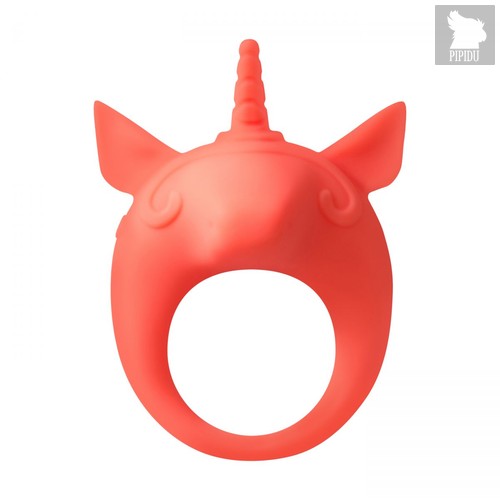 Оранжевое эрекционное кольцо Unicorn Alfie, цвет оранжевый - Lola Toys