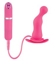 Розовая вибровтулка Dash Butt Plug With Mini Controller II - 9 см, цвет розовый - Nanma (NMC)