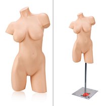 Манекен девушка торс на металлической подставке (левый) - Hot mannequin