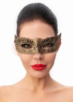 Пикантная золотистая женская карнавальная маска, цвет золотой - МиФ