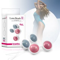 Розовые вагинальные шарики Luna Beards II, цвет розовый - LoveToy