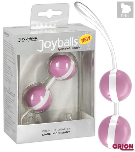 Вагинальные шарики Joyballs Duo, цвет белый/розовый - Joy Division