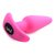 Розовая анальная вибропробка с пультом ДУ 21X Remote Control Vibrating Silicone Butt Plug - 10,4 см., цвет розовый - XR Brands