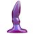Фиолетовая анальная пробка SpectraGels Purple Anal Plug - 10 см, цвет фиолетовый - Doc Johnson