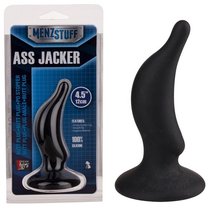 Чёрная анальная пробка ASS JACKER - 12 см, цвет черный - Dream toys