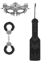 Черный игровой набор Introductory Bondage Kit №4, цвет черный - Shots Media