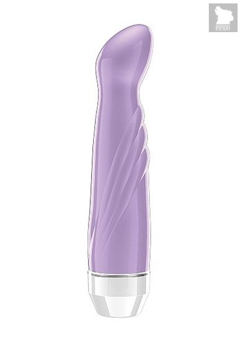 Фиолетовый вибратор Livvy со скошенной головкой - 15,5 см., цвет фиолетовый - Shots Media