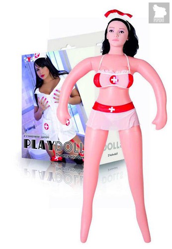 Надувная кукла-медсестра с реалистичной головой - Toyfa