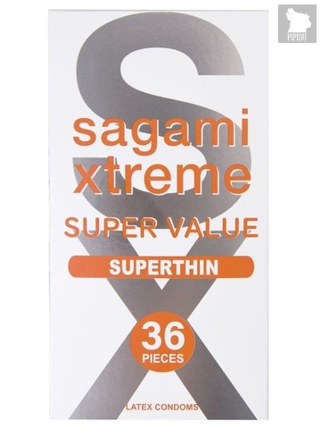 Ультратонкие презервативы Sagami Xtreme Superthin - 36 шт. - Sagami