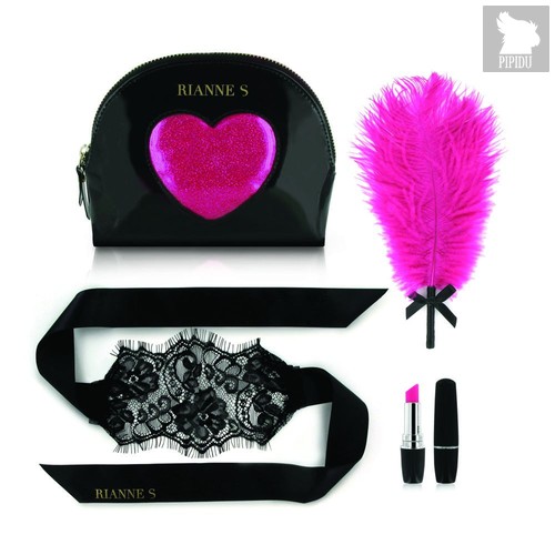 Черно-розовый эротический набор Kit d Amour, цвет розовый/черный - Rianne s