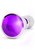Анальная пробка 4,8" R2 RICH Silver - Purple Sapphire, цвет серебряный - Shots Media