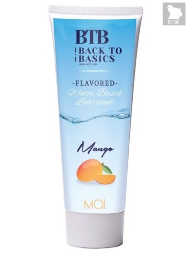Лубрикант на водной основе BTB Water Based Lubricant с ароматом манго - 75 мл. - Mai cosmetics