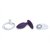Фиолетовая анальная пробка для ношения Ditto с вибрацией и пультом ДУ - 8,8 см - We-Vibe