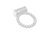 Белое эрекционное кольцо Rings Drums, цвет белый - Lola Toys