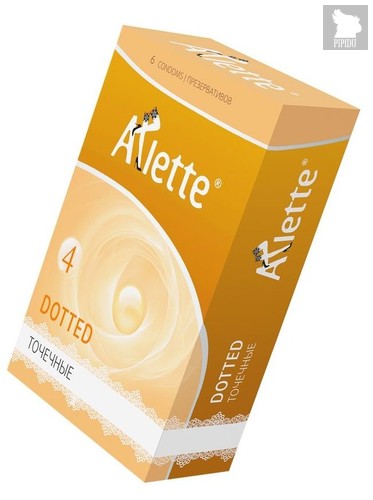 Презервативы Arlette Dotted с точечной текстурой - 6 шт. - Arlette