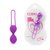 Фиолетовые вагинальные шарики на силиконовом шнурке, цвет фиолетовый - Bior toys