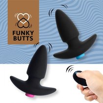 Набор из двух черных анальных плагов для пары FunkyButts, цвет черный - FeelzToys