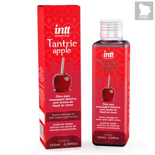 Массажное масло Tantric Apple с ароматом яблока - 130 мл. - INTT