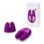 Фиолетовый вибратор с ушками Le Wand Double Vibe, цвет фиолетовый - Le Wand