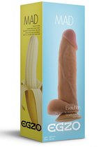 Ультра реалистичный фаллоимитатор Mad Banana - 20 см, цвет телесный - Egzo