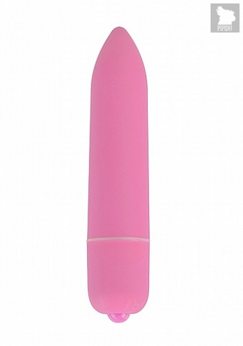 Розовая удлинённая вибропуля Power Bullet Pink - 8,3 см - Shots Media