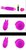 Лиловый вибратор с ушками Boyce - 12,7 см, цвет фиолетовый - Baile