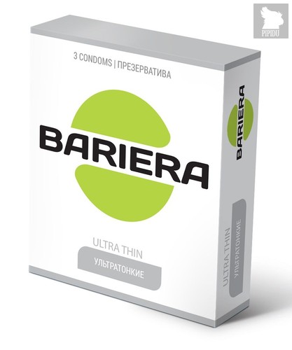 Ультратонкие презервативы Bariera Ultra Thin - 3 шт. - Bariera