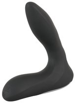 Черная анальная втулка с вибрацией и функцией расширения Inflatable Vibrating Prostate Plug, цвет черный - ORION