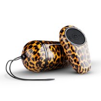 Леопардовое виброяйцо Maha с пультом ДУ, цвет леопард - edc collections