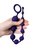 Фиолетовая силиконовая анальная цепочка Grape - 35 см, цвет фиолетовый - Toyfa