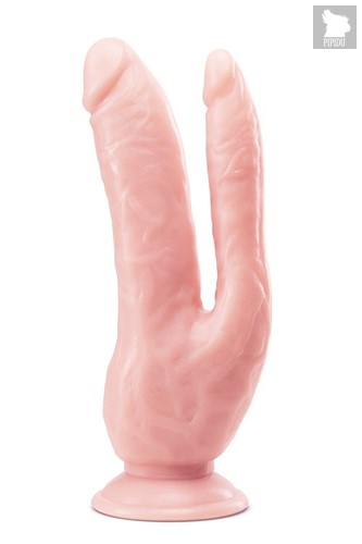 Телесный фаллоимитатор 8 Inch DP Cock - 20,32 см., цвет телесный - Blush Novelties