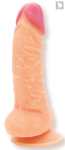 Телесный фаллоимитатор на присоске Soulful - 19 см., цвет телесный - Lola Toys